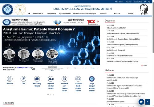 Tasarım Uygulama Ve Araştırma Merkezi | Gazi Üniversitesi | Gazili Olmak Ayrıcalıktır