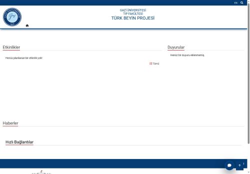 Türk Beyin Projesi | Tıp Fakültesi | Gazi Üniversitesi | Gazili Olmak Ayrıcalıktır