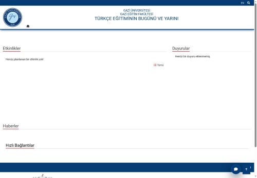 Türkçe Eğitiminin Bugünü Ve Yarını | Gazi Eğitim Fakültesi | Gazi Üniversitesi | Gazili Olmak Ayrıcalıktır