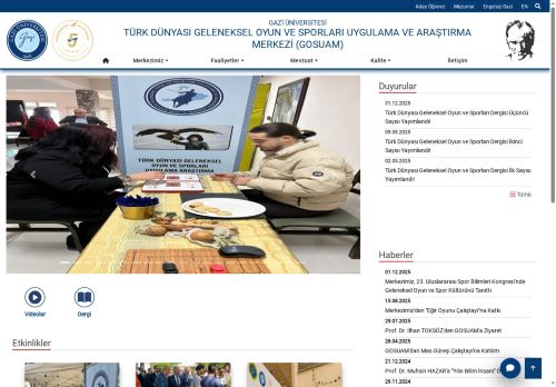 Türk Dünyası Geleneksel Oyun Ve Sporları Uygulama Ve Araştırma Merkezi (GOSUAM) | Gazi Üniversitesi | Gazili Olmak Ayrıcalıktır