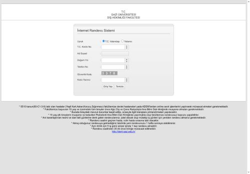 GAZİ ÜNİVERSİTESİ DİŞ HEKİMLİĞİ FAKÜLTESİ