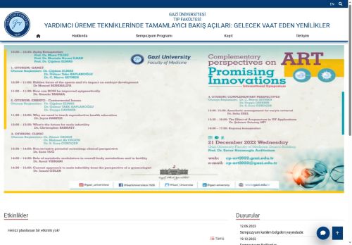 Yardımcı Üreme Tekniklerinde Tamamlayıcı Bakış Açıları: Gelecek Vaat Eden Yenilikler | Tıp Fakültesi | Gazi Üniversitesi | Gazili Olmak Ayrıcalıktır