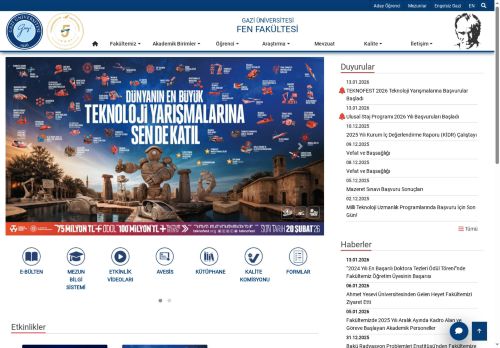 Rektörümüz Prof. Dr. Uğur ÜNAL, Fakültemizi Ziyaret Etti | Fen Fakültesi | Gazi Üniversitesi