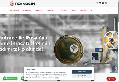 Teknosin | Inkjet Lazer Kodlama Markalama Etiket Yazıcıları