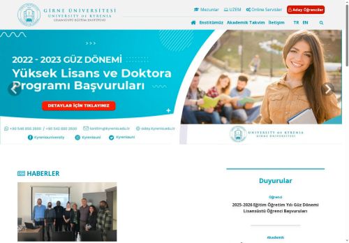 Müdür – Girne Üniversitesi – Lisansüstü Eğitim Enstitüsü