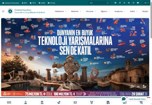 Samsun Üniversitesi - Özdemir Bayraktar Havacılık ve Uzay Bilimleri Fakültesi