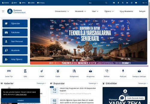 SAMSUN ÜNİVERSİTESİ 2021-2025 YILI STRATEJİK PLAN