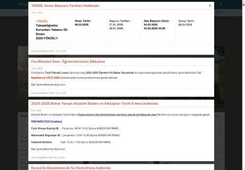 FEN FAKÜLTESİ FİZİK BÖLÜMÜ | Eskişehir Osmangazi Üniversitesi - Anasayfa