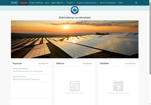 Elektrokimya ve teknolojisi | Eskişehir Osmangazi Üniversitesi - Araştırma Laboratuvarları