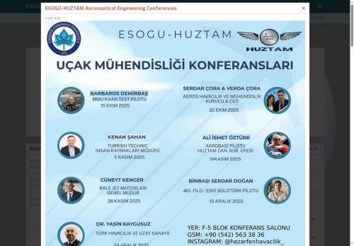 Havacılık ve Uzay Teknolojileri Uygulama ve Araştırma Merkezi (HUZTAM) | Eskişehir Osmangazi Üniversitesi - Anasayfa