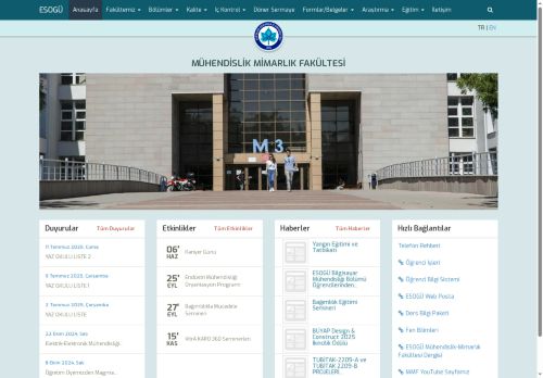 FACULTY OF ENGINEERING AND ARCHITECTURE | Eskisehir Osmangazi University - Home
