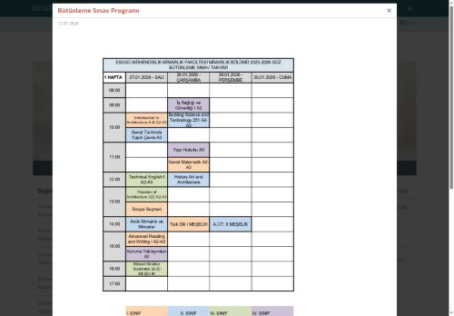 ESOGU Architecture Department | Eskisehir Osmangazi University - Home