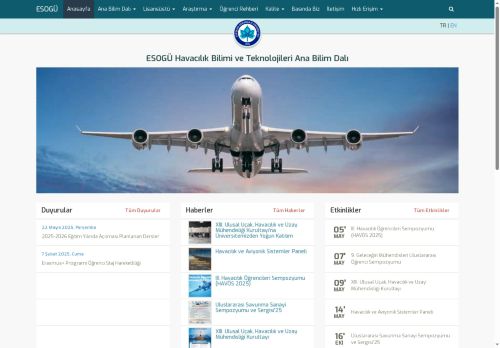 ESOGU Department of Aviation Science and Technologies | Eskisehir Osmangazi University - Home
