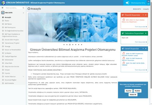 Giresun Üniversitesi BAPKO