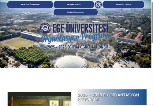 Ege Üniversitesi Oryantasyon