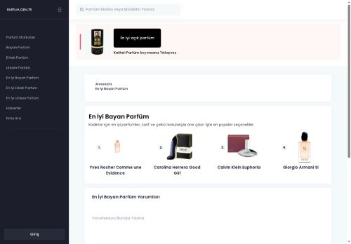 En İyi Bayan Parfüm