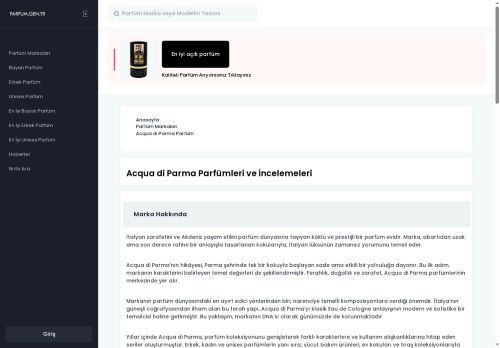 Acqua di Parma Note Di Colonia V Parfüm