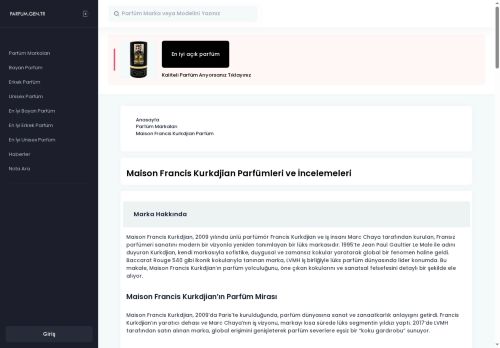 Maison Francis Kurkdjian Grand Soir Parfüm