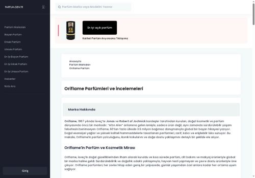 Oriflame Nomadic Parfüm