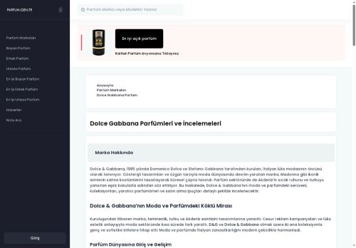 Dolce Gabbana The One Parfüm