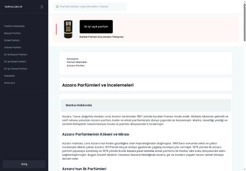 Azzaro Parfüm | En İyi Azzaro Kadın ve Erkek Parfümleri İncelemesi