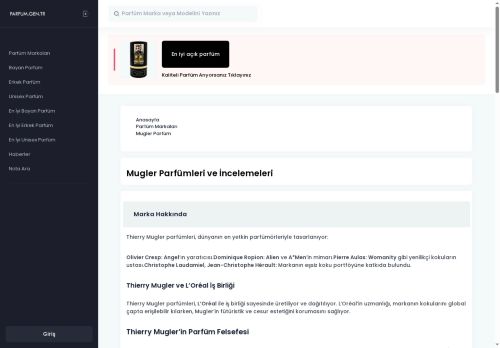 Mugler Parfüm | En İyi Mugler Kadın ve Erkek Parfümleri İncelemesi