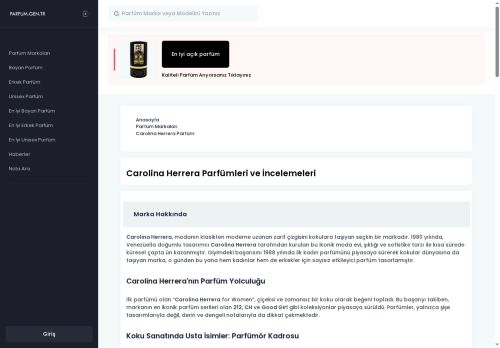 Carolina Herrera Parfüm | En İyi Carolina Herrera Kadın ve Erkek Parfümleri İncelemesi