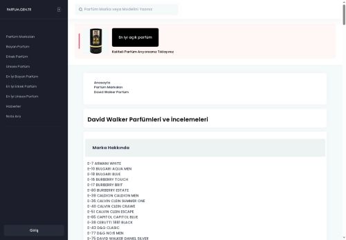 David Walker Parfüm | En İyi David Walker Kadın ve Erkek Parfümleri İncelemesi