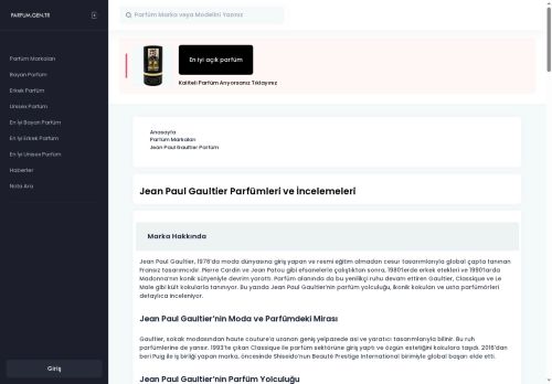 Jean Paul Gaultier Scandal Pour Homme Erkek Parfüm