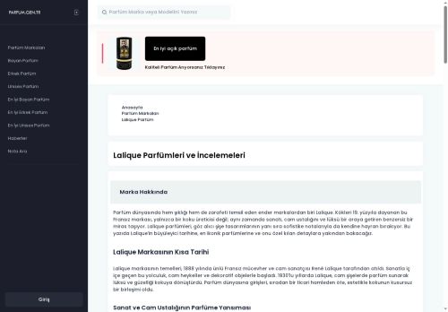 Lalique Parfüm | En İyi Lalique Kadın ve Erkek Parfümleri İncelemesi