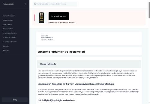 Lancome Parfüm | En İyi Lancome Kadın ve Erkek Parfümleri İncelemesi