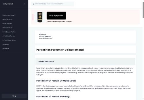 Paris Hilton Parfüm | En İyi Paris Hilton Kadın ve Erkek Parfümleri İncelemesi