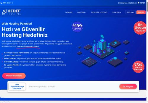 Web Hosting Paketleri – Hızlı, Güvenilir, Uygun Fiyat | HEDEF Hosting