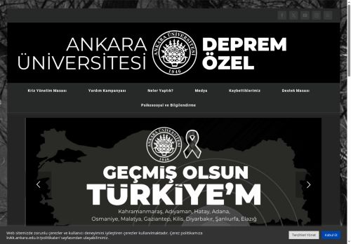 Psikososyal ve Bilgilendirme – Ankara Üniversitesi Deprem Özel