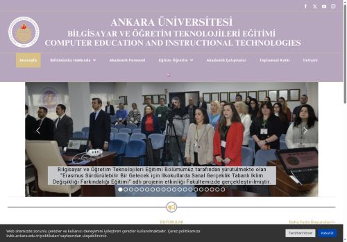 Bilgisayar ve Öğretim Teknolojileri Eğitimi Bölümü – Ankara Üniversitesi Eğitim Fakültesi