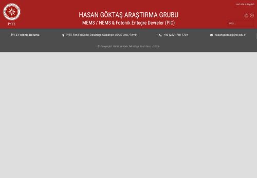 Research – Doç. Dr. Hasan Göktaş Araştırma Grubu