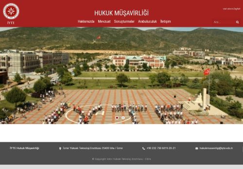 Hukuk Müşavirliği – İzmir Yüksek Teknoloji Enstitüsü