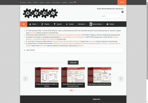 Rasim Alizade Mekatronik Laboratuvarı – İzmir Yüksek Teknoloji Enstitüsü