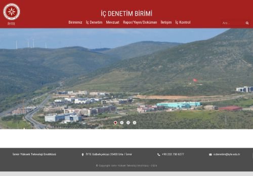 İç Denetim Birimi – İzmir Yüksek Teknoloji Enstitüsü