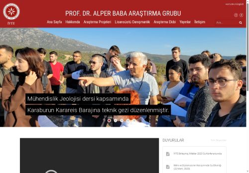 Prof. Dr. Alper Baba Araştırma Grubu – İzmir Yüksek Teknoloji Enstitüsü