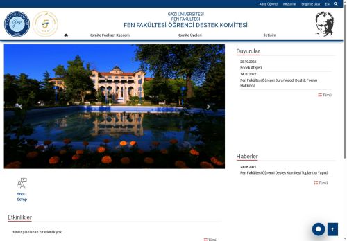 Fen Fakültesi Öğrenci Destek Komitesi | Fen Fakültesi | Gazi Üniversitesi | Gazili Olmak Ayrıcalıktır