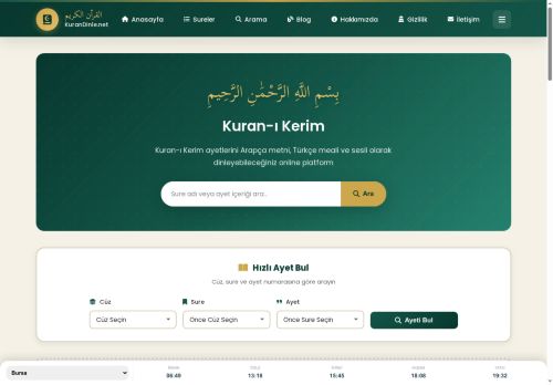 KuranDinle.net - Anasayfa