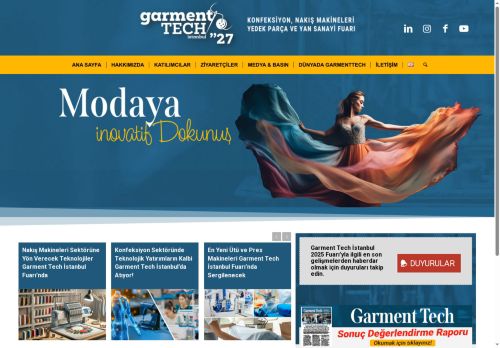 GarmentTech 2025 İstanbul Konfeksiyon Makineleri Fuarı