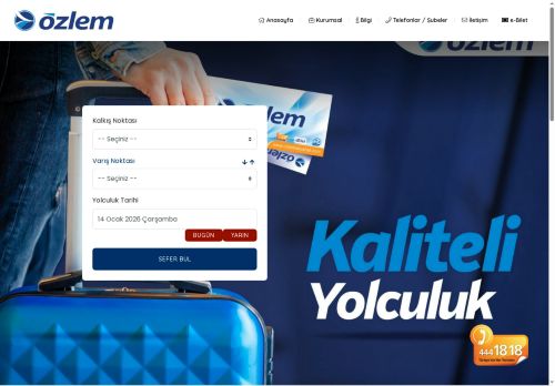 Özlem Seyahat :: 444 18 18 :: Online Bilet !