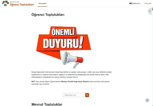 Ara | Öğrenci Toplulukları