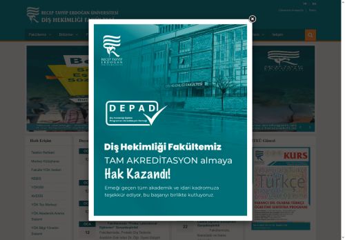 Anasayfa | Recep Tayyip Erdoğan Üniversitesi- Diş Hekimliği Fakültesi