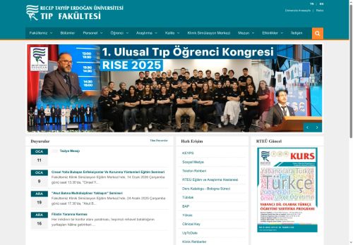 Tıp Fakültesi - Anasayfa | Recep Tayyip Erdogan Üniversitesi