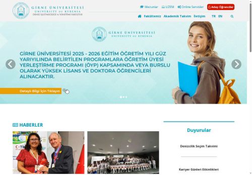 Girne Üniversitesi – Deniz İşletmeciliği ve Yönetimi Fakültesi