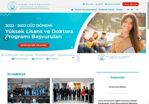 Girne Üniversitesi – Sağlık Hizmetleri Meslek Yüksekokulu