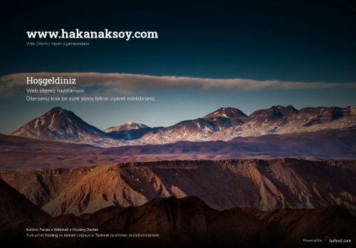 Web Sitemiz Hazırlanıyor